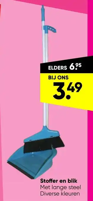 Big Bazar Stoffer en blik aanbieding