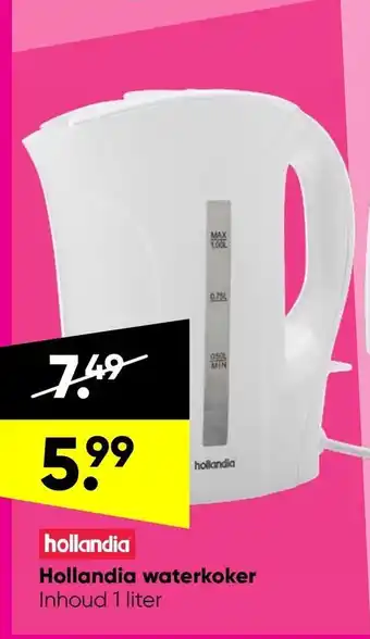 Big Bazar Hollandia waterkoker aanbieding