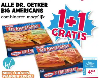 Boon`s Markt ALLE DR. OETKER BIG AMERICANS aanbieding