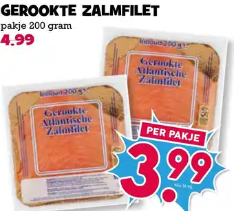 Boon`s Markt GEROOKTE ZALMFILET aanbieding