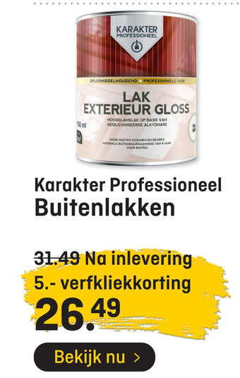 Hubo Karakter Professioneel Buitenlakken aanbieding