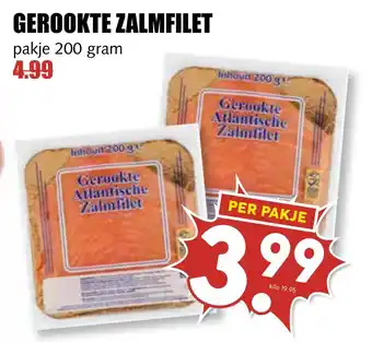 MCD Supermarkt GEROOKTE ZALMFILET aanbieding