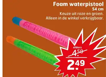 Trekpleister Foam waterpistool aanbieding