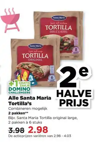 PLUS Alle Santa Maria Tortilla's aanbieding