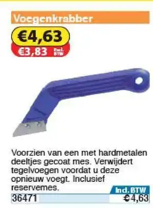 Toolstation Voegenkrabber aanbieding