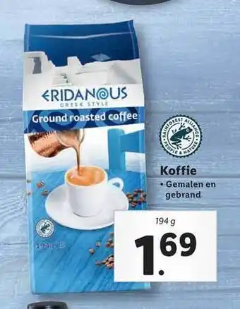 Lidl Eridanous Koffie aanbieding