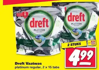 Nettorama Dreft Vaatwas Platinum Regular aanbieding