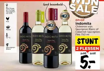 Vomar Voordeelmarkt Indomita Sauvignon Blanc Of Cabernet Sauvignon aanbieding