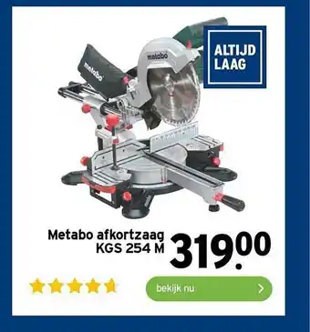 GAMMA Metabo Afkortzaag KGS 254 M aanbieding