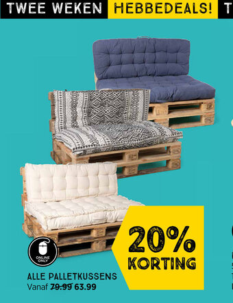 Xenos Palletkussens aanbieding
