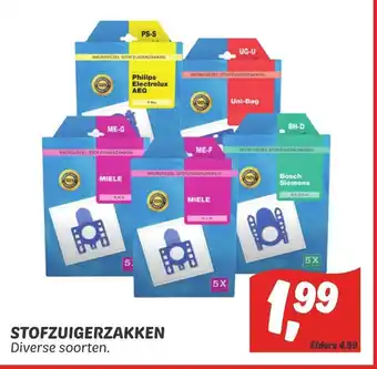 Dekamarkt Stofzuigerzakken aanbieding