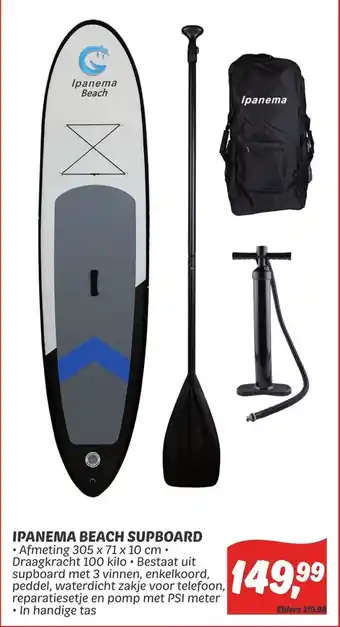 Dekamarkt Ipanema beach supboard aanbieding