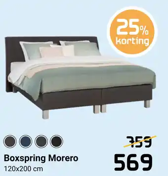 Beddenreus Boxspring Morero aanbieding