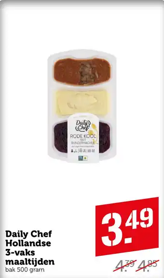 Coop Daily Chef Hollandse 3-vaks maaltijden aanbieding