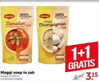 Coop Maggi soep in zak aanbieding