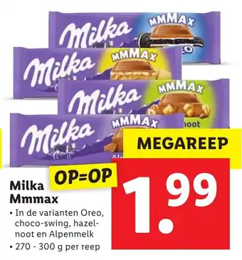 Lidl Milka Mmmax 270-300g aanbieding