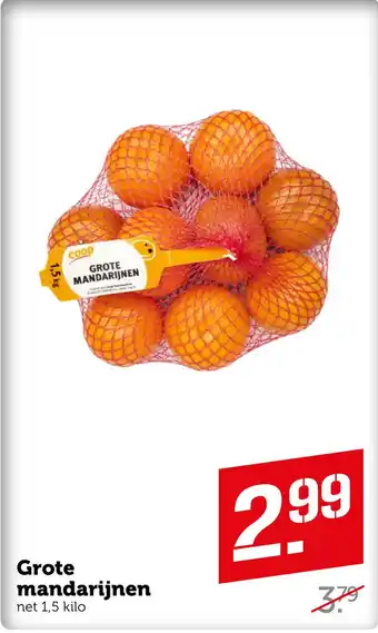 Coop Grote mandarijnen aanbieding