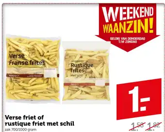 Coop Verse friet of rustique friet met schil aanbieding