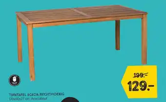 Xenos Tuintafel acacia rechthoekig aanbieding