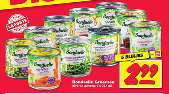 Nettorama Bonduelle Groenten aanbieding
