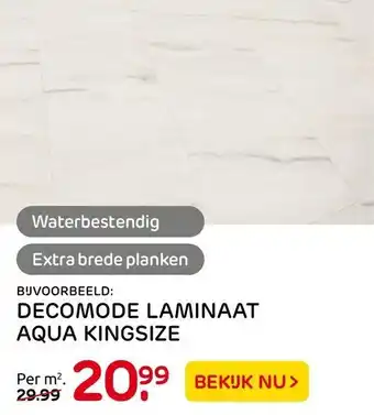 Praxis Decomode Laminaat Aqua Kingsize aanbieding