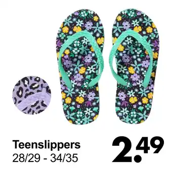 Wibra Teenslippers aanbieding