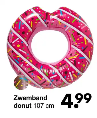 Wibra Zwemband donut 107 cm aanbieding