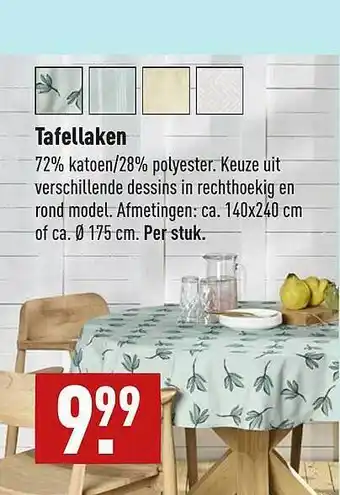 ALDI Tafellaken aanbieding