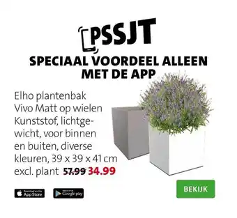 Intratuin Elho Plantenbak Vivo Matt aanbieding