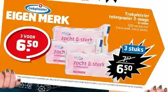 Trekpleister Toiletpapier 3-laags 3 stuks aanbieding