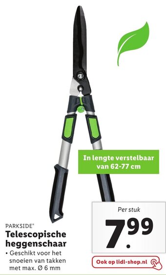 Lidl Parkside Telescopische heggenschaar aanbieding