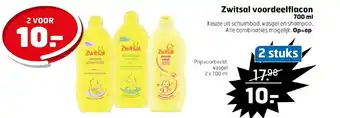 Trekpleister Zwitsal voordeelflacon 700 ml aanbieding