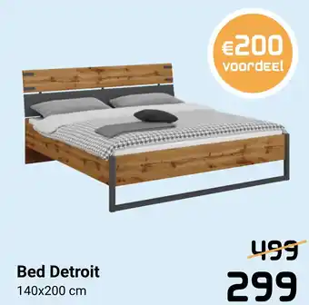 Beddenreus Bed Detroit 140x200cm aanbieding