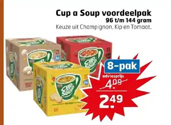 Trekpleister Cup a soup voordeelpak 144 gram aanbieding