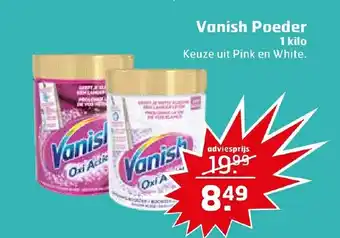 Trekpleister Vanish poeder 1 Kilo aanbieding