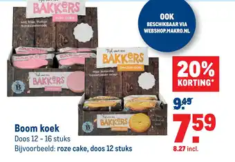 Makro Boom koek aanbieding