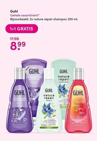 Drogisterij Visser Guhl 1+1 Gratis 250ml aanbieding