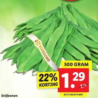 Lidl Snijbonen 500g aanbieding