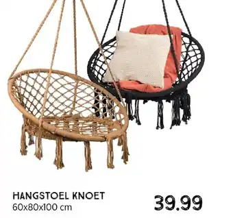 Xenos Hangstoel Knoet 60x80x100 cm aanbieding