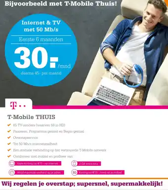 Telecombinatie T-Mobile thuis aanbieding