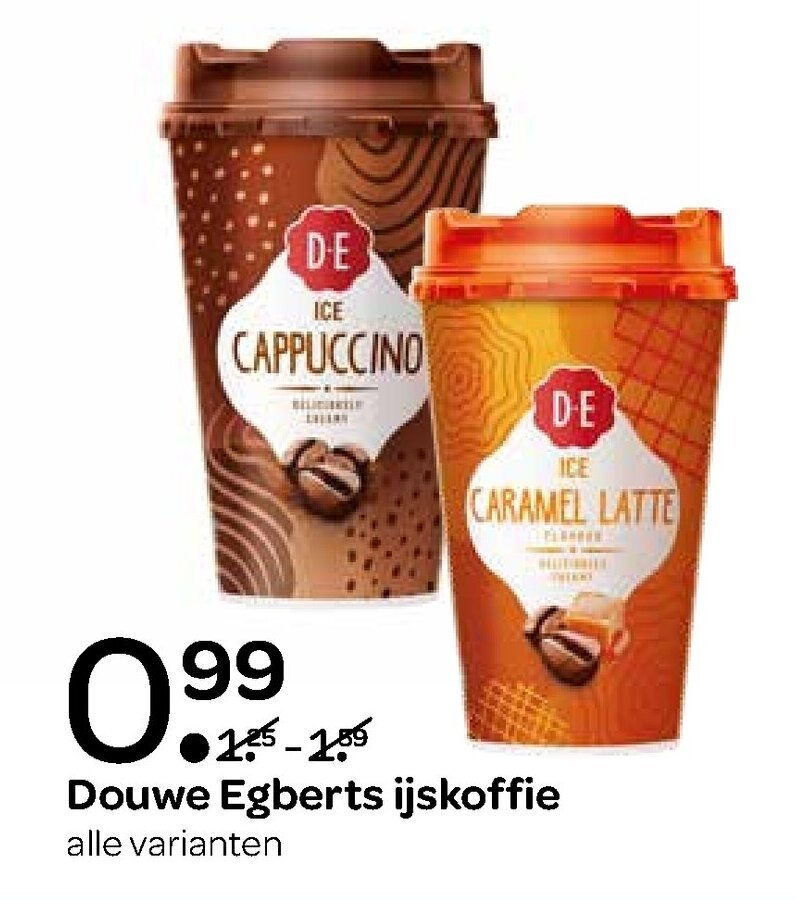 Douwe egberts ijskoffie aanbieding bij Spar