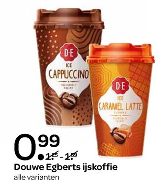 Spar Douwe egberts ijskoffie aanbieding