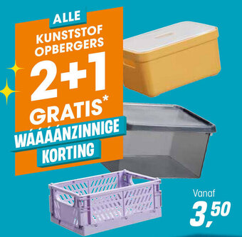 Kwantum Kunststof opbergers aanbieding