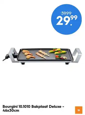 Blokker Bourgini 10.1010 Bakplaat Deluxe - 46x30cm aanbieding