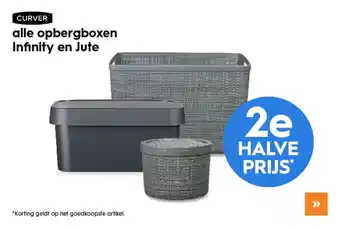 Blokker Curver Infinity en Jute 2e halve prijs aanbieding