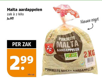 Poiesz Malta aardappelen aanbieding