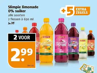 Poiesz Slimpie limonade 0% suiker aanbieding