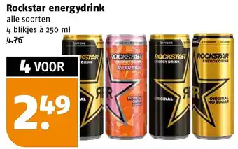 Poiesz Rockstar energydrink aanbieding