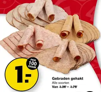 Hoogvliet Gebraden gehakt 100g aanbieding