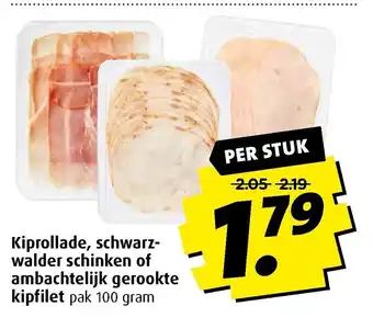 Boni Kiprollade, schwarz-walder schinken of ambachtelijk gerookte kipfilet 100g aanbieding